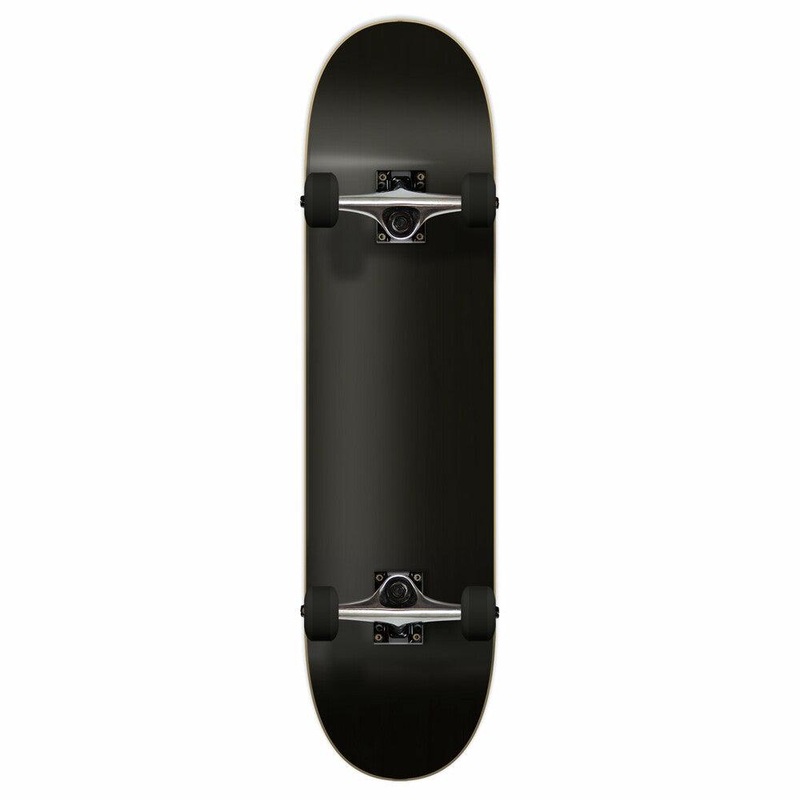 Yocaher Blank Complete 7.75″ Skateboard – Stained Black Complete
