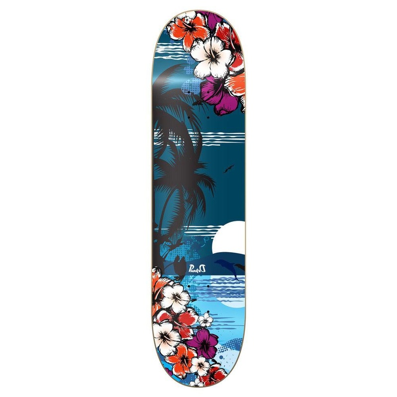 Yocaher Graphic Skateboard Deck – Tropical Night 7.5″