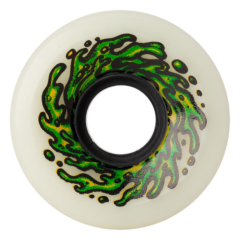 54.5mm Mini OG Slime White 90a Skateboard Wheels Slime Balls White 54.5mm