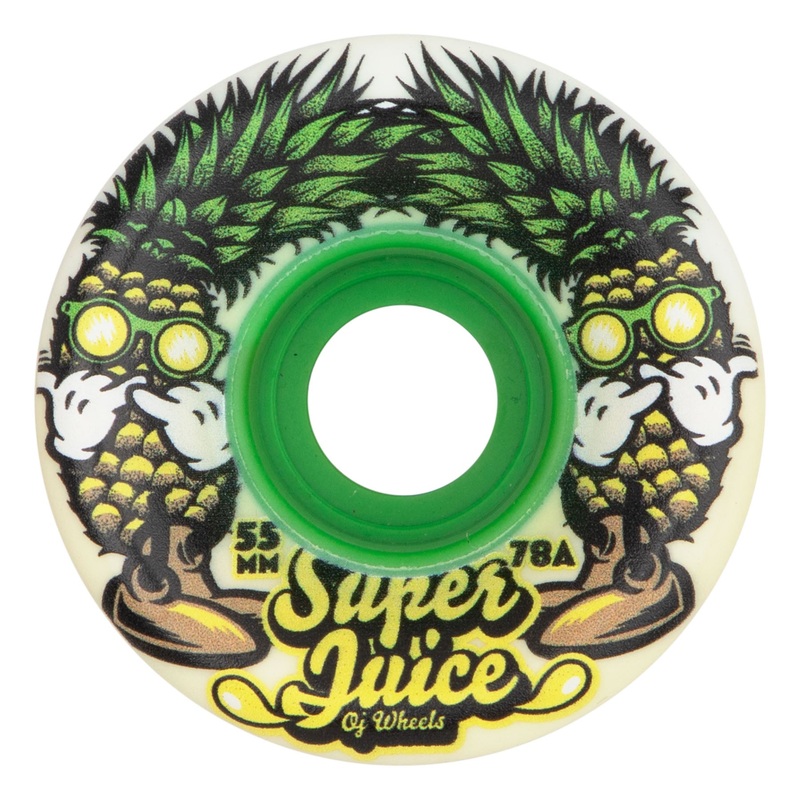 55mm Pina Colada Mini Super Juice 78a OJ Skateboard Wheels No Color 55mm