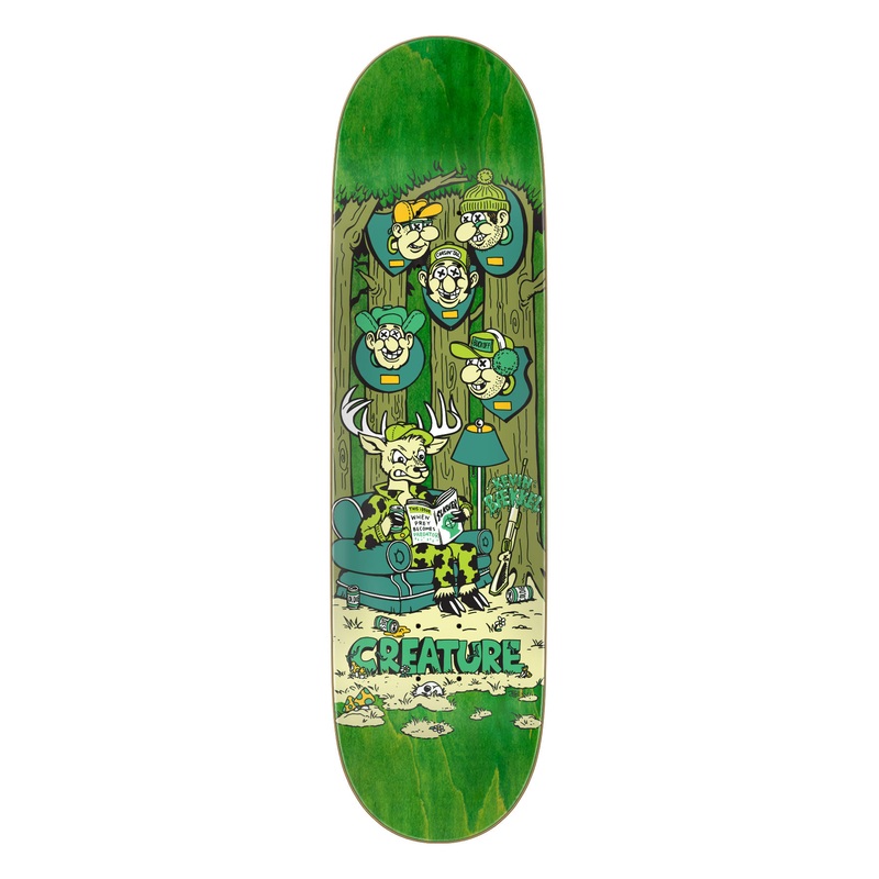 8.53in Baekkel Big Game Creature Skateboard Deck No Color 8.53in x 32.19in