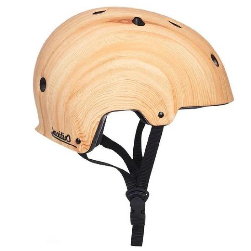 CM-2 Matte Wood Grain Commuter Longboard Skateboard Helmet Small: 20″-21.75″
