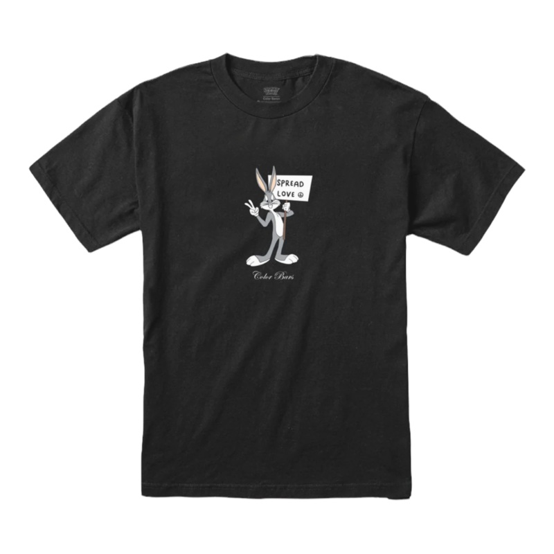 Color Bars x Looney Toons Pride Spread Love T-Shirt Black S