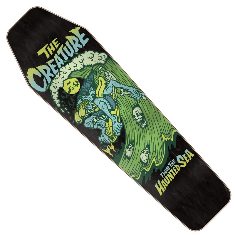 Creature Skateboards Haunted Sea Coffin Shaped Deck Multicolor 8.47 x 28.8 WB:15.625