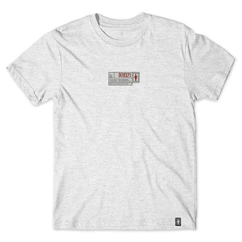 Girl Grid T Shirt Ash Large