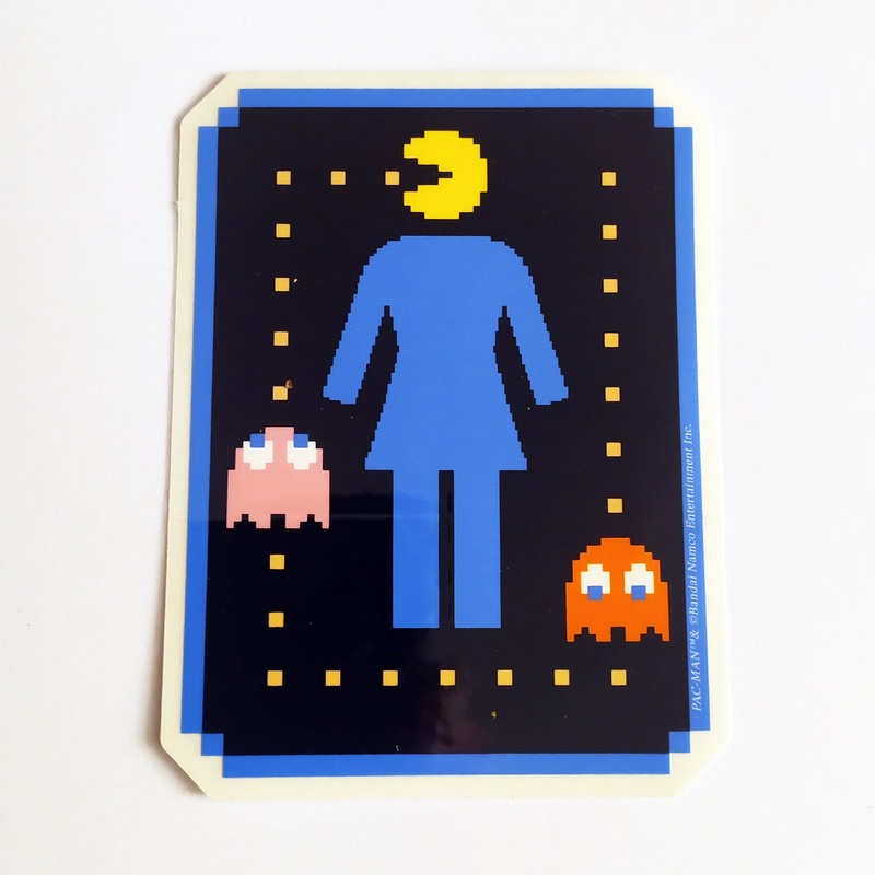 Girl Skateboards x Pac-Man Skateboard Sticker “Pac-Girl Game”