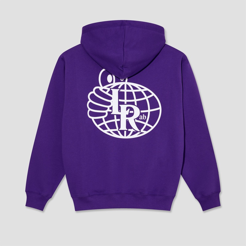 Last Resort AB Atlas Monogram Hoodie Heliotrope / White Small