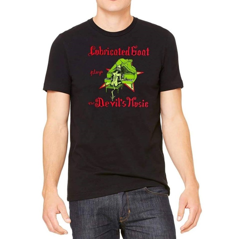 Lubricated Goat “Plays The Devil’s Music” T-Shirt Small