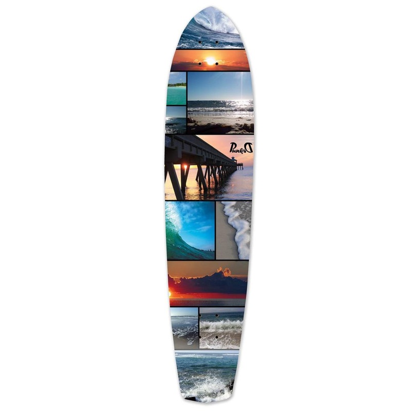 Punked Slimkick Longboard Deck – Seaside Deck