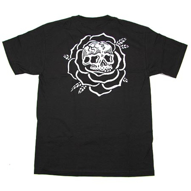 Sketchy Tank Rose T Shirt Black Medium