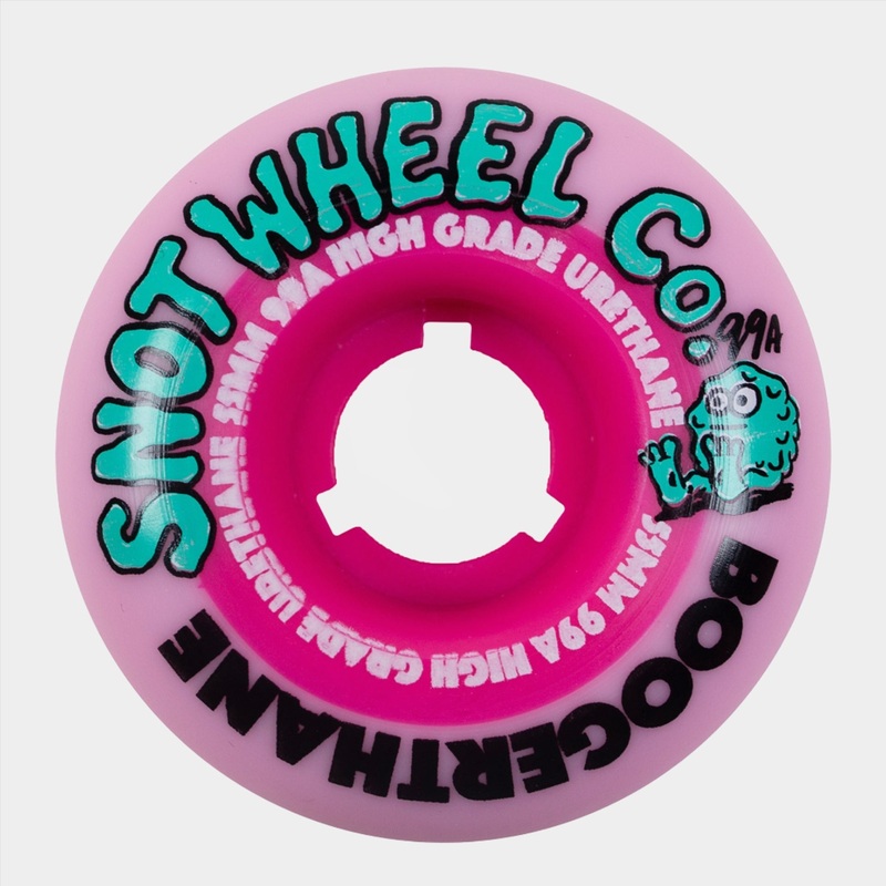 Snot – 55mm – 99a Boogerthane Wheels – Pink/ Pink 55mm 99a