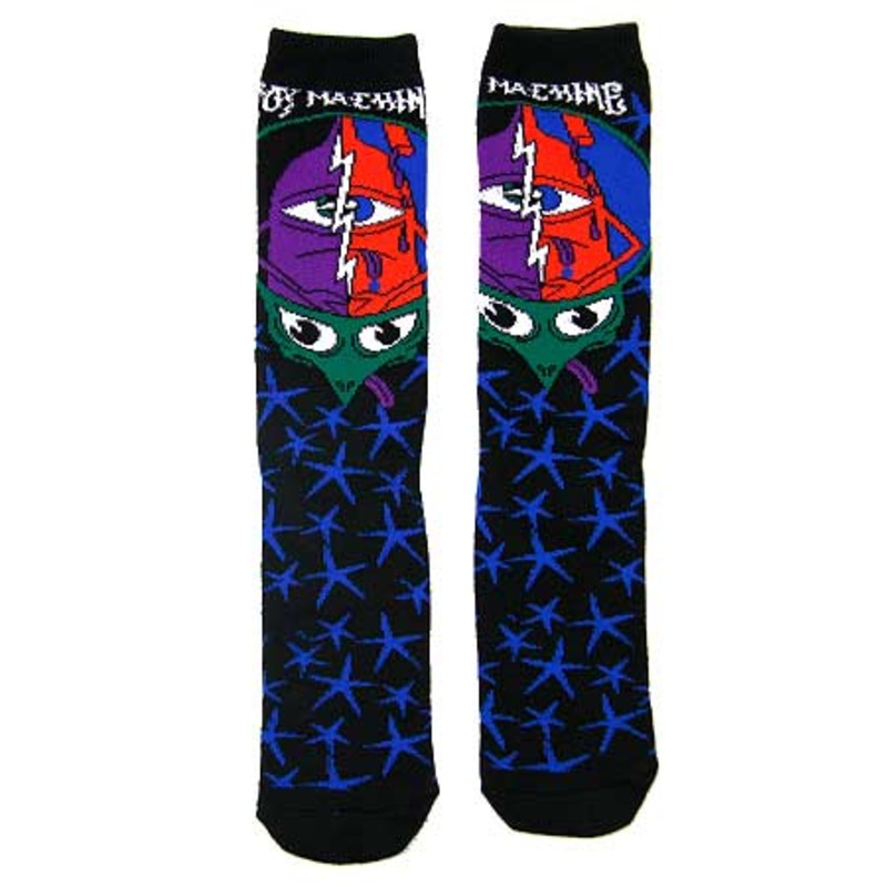 Toy Machine Turtlehead Crew Socks Black One size fits all