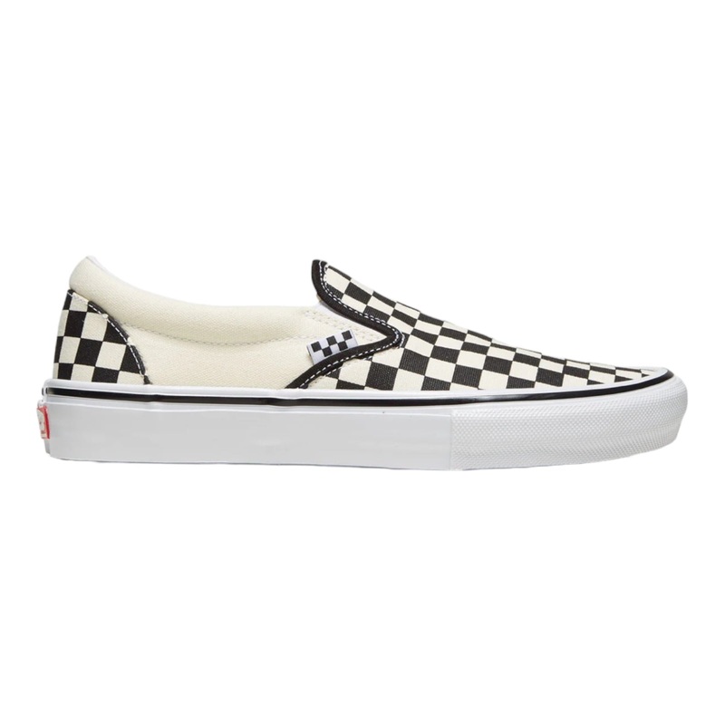 Vans Skate Slip-On Checkerboard Shoe Black/Off White 7