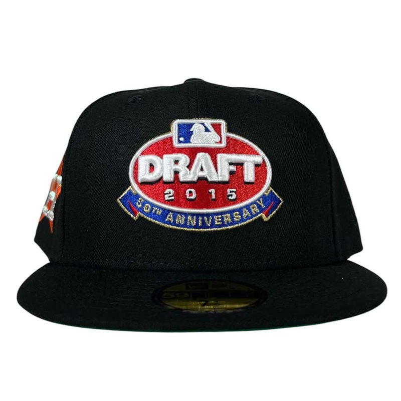 Admin Iconz Draft Day Black Red Blue Houston Astros New Era Hat 5950 Fitted 5950 Day 6 7/8