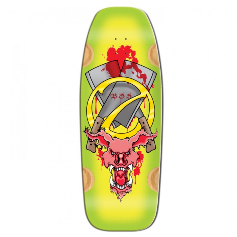 Bulldog Evil Pig Green 12.0″ Skateboard Deck 12.0″ WB 17.0″