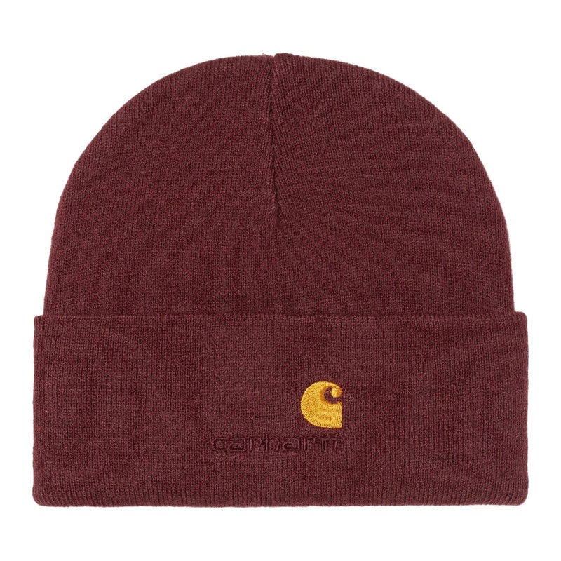 Carhartt WIP American Script Beanie Malbec