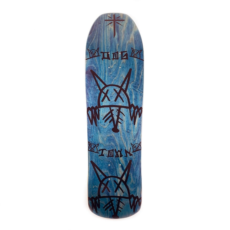 Dog Town 8.875″ Rat Face M80 Shaped Deck – Blue Stain