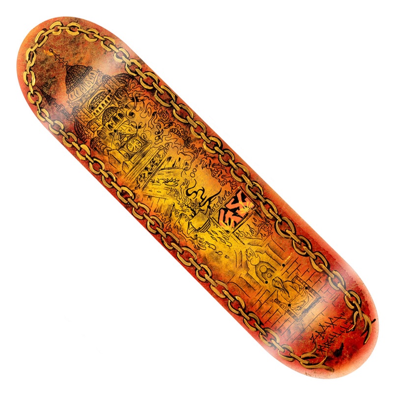 GX1000 Zack Krull Embers Deck Orange 8.375 x 32.25 WB:14.25
