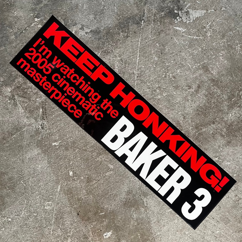 Jenkem – Keep Honking I’m Watching Baker 3 Bumper Sticker