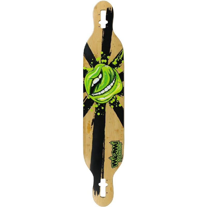 Miami Bamboo Fiberglass 42″ Mouth Drop Through Longboard Deck Deck
