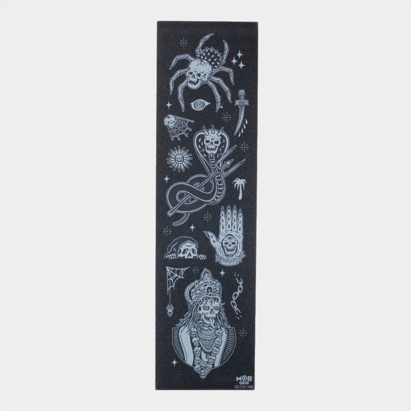 Mob 33 x 9″ Trippy Tanks Spider Griptape Sheet – Black