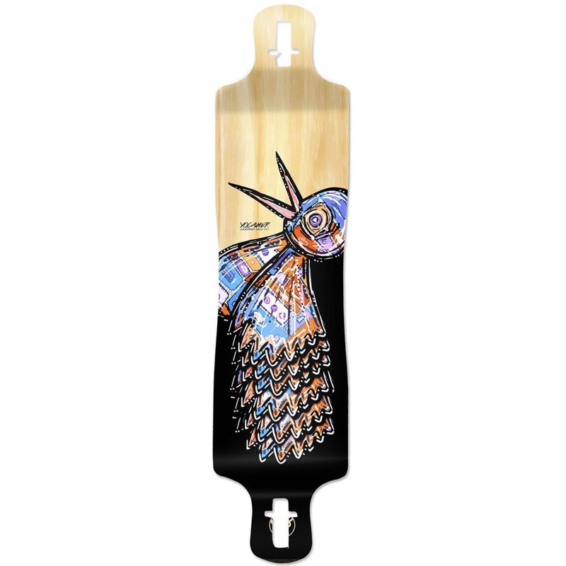 Punked Lowrider Longboard Deck – The Bird Natural Deck