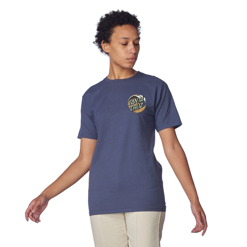 Santa Cruz Wave Dot Women’s Boyfriend T-Shirt – Anchor Slate X-Small Anchor Slate