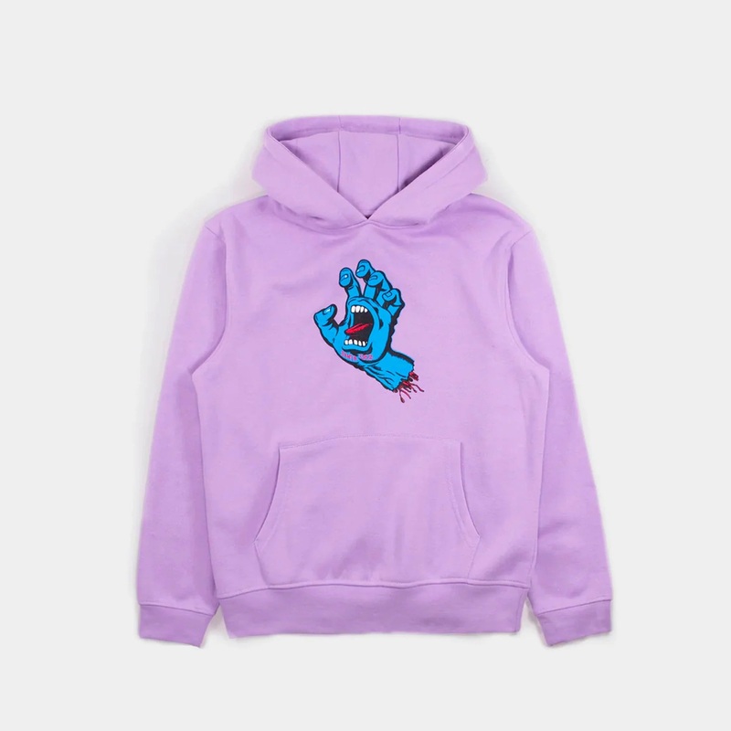 Santa Cruz Youth Screaming Hand Hood – Digital Lavender Kids S