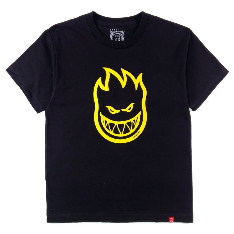 Spitfire – Bighead Fade – Youth T-Shirt – Black Kids S