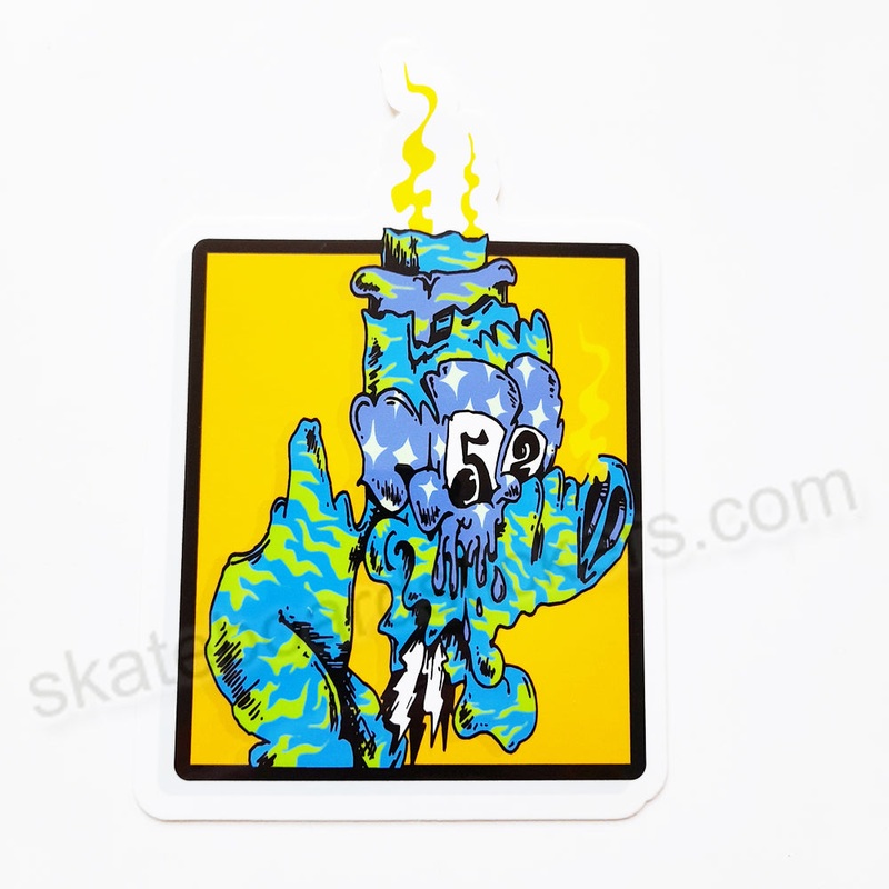 Thank You X Hijinx Skateboard Sticker – Face Melter
