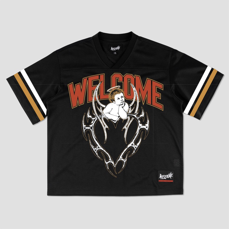 Welcome Cupid Football Jersey Black Medium
