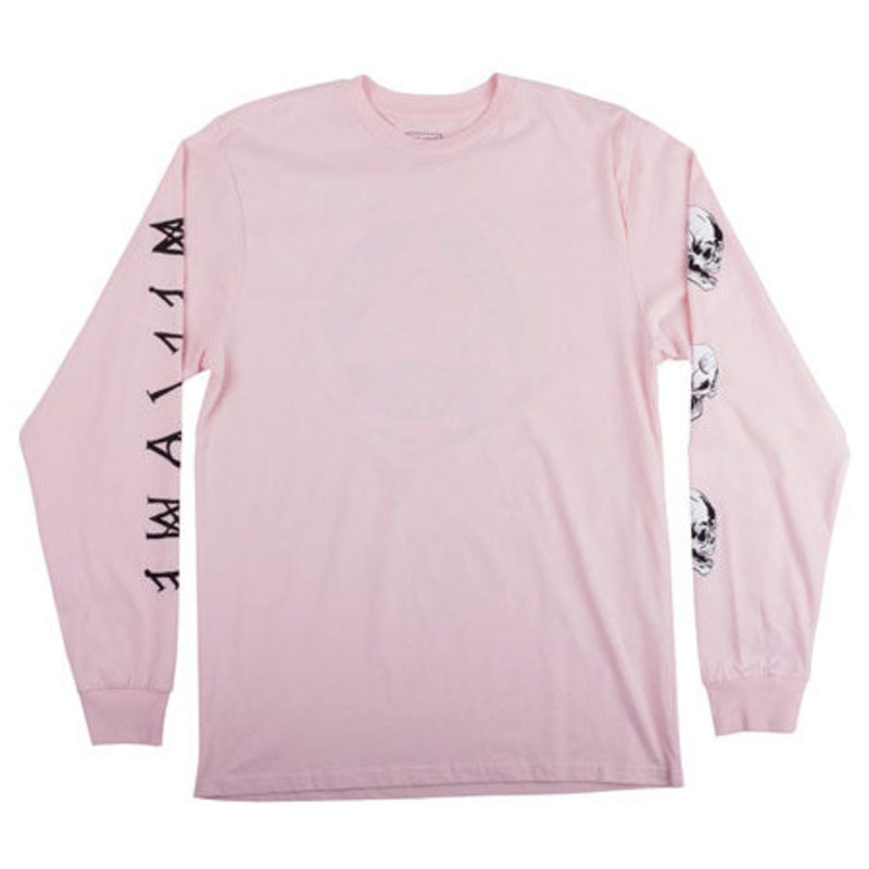 Welcome Skateboards Sapien Long Sleeve T Shirt Pink Medium