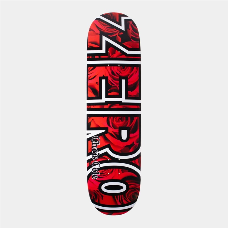 Zero – 8.5″ Chris Cole Floral Bold Deck – Red 8.5″