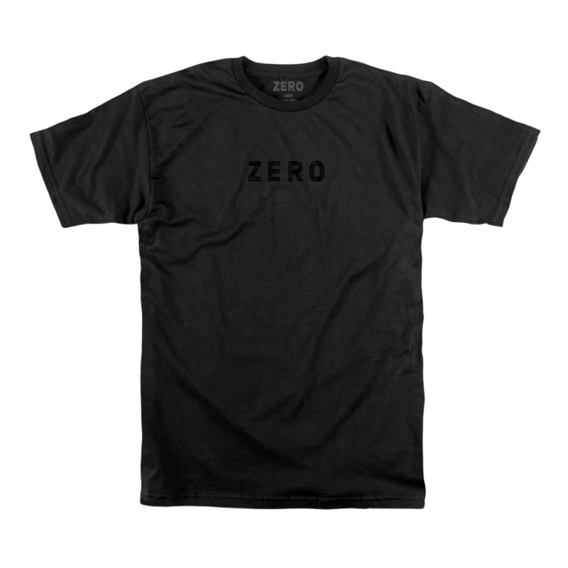 ZERO ARMY EMBROIDERED T-SHIRT – BLACK S