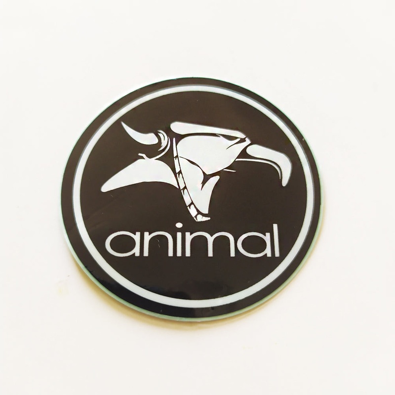 Animal Bikes BMX Sticker / Decal – 5 cm across approx – Black