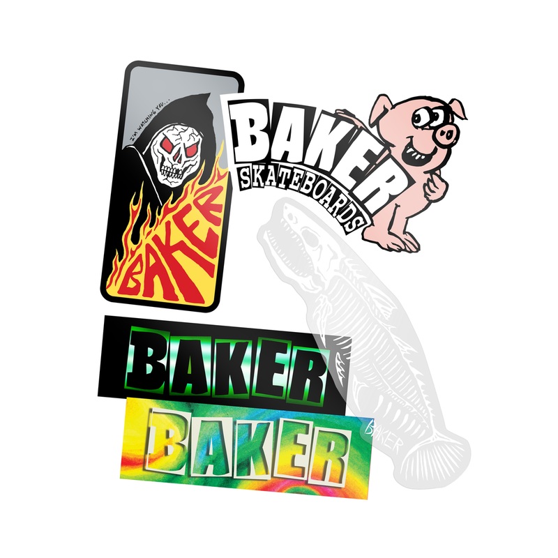 Baker Fish Sticks 5x Sticker Pack