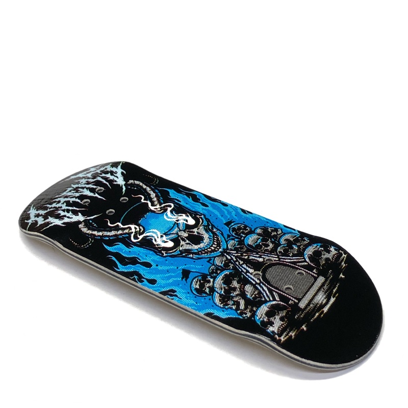 Chems Blue “Grave Watcher” Fingerboard Deck 29mm Mid-Pro Popsicle