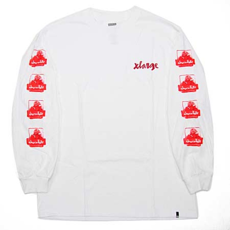 Chocolate Chocolate x X-Large Long Sleeve T Shirt White Large