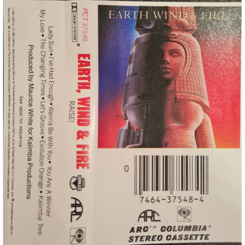 Earth, Wind & Fire  Raise! Cassette *Used 1981 Release*