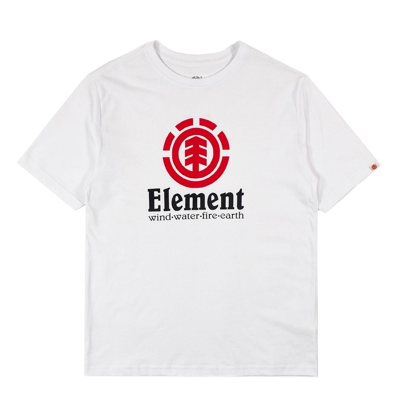Element Kids Vertical SS Boy T Shirt – White Kids XXL