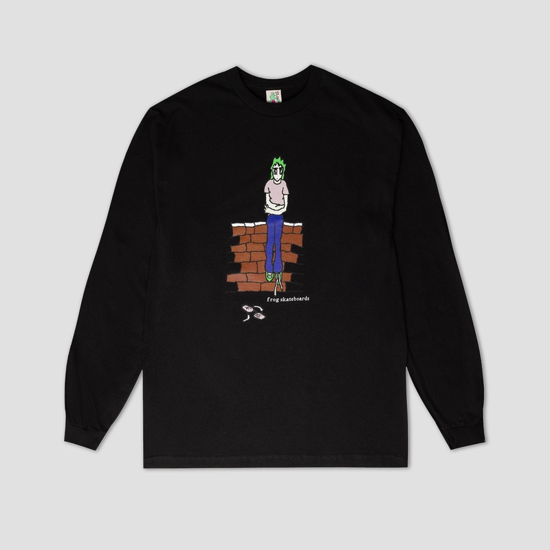 Frog Broken Glasses Longsleeve T-Shirt Black Small