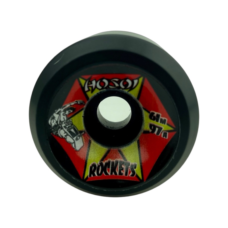 Hosoi Rockets 61mm 97A Black Skateboard Wheels