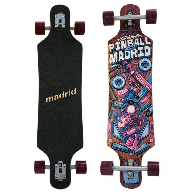 Madrid Spade Pinball Wizard 39″ Complete Drop Thru Skateboard