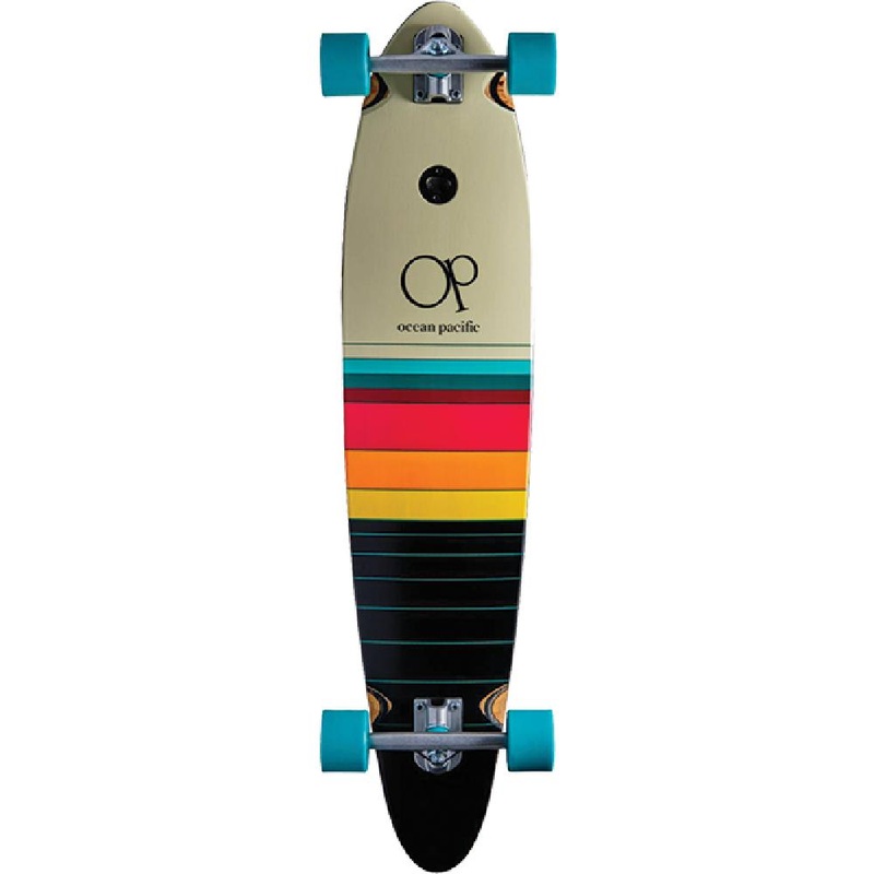 Ocean Pacific Swell White/Black 40″ Pintail Longboard Complete