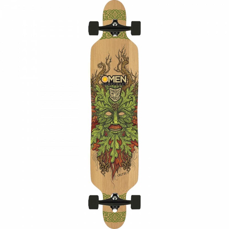 Omen Celtic Mask 41.5″ Drop Through with Flex Longboard Complete