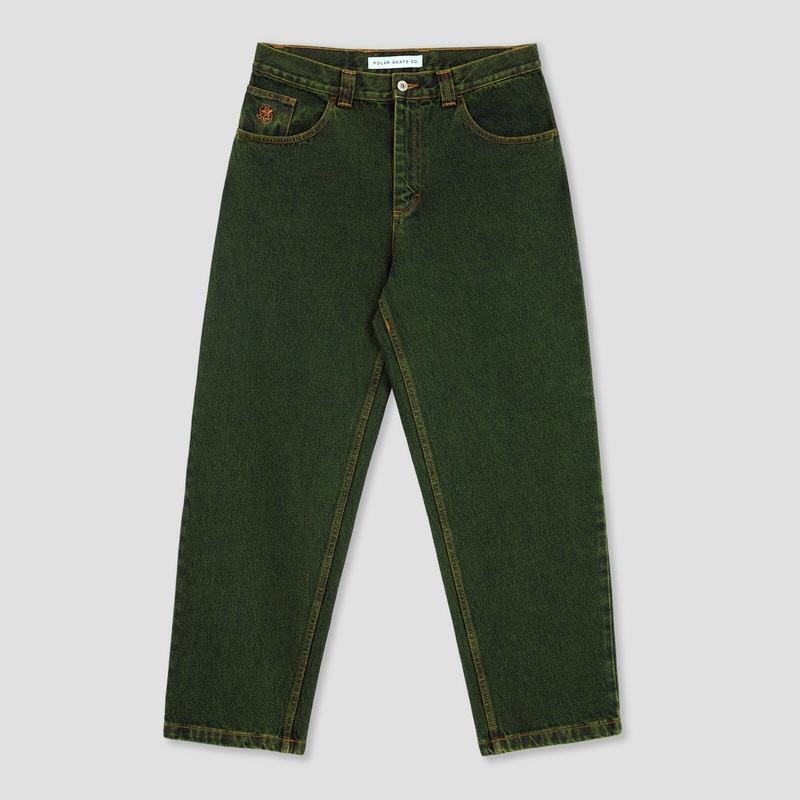 Polar 93! Pants Chartreuse / Blue 26/30