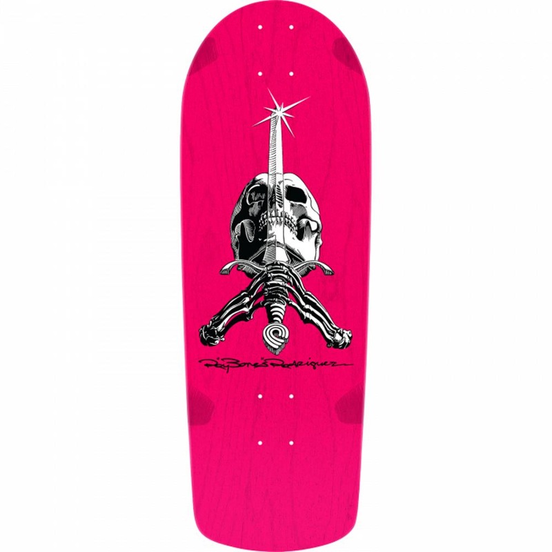 Powell Peralta Rodriguez Skull & Sword  30″ Pink Cruiser Deck