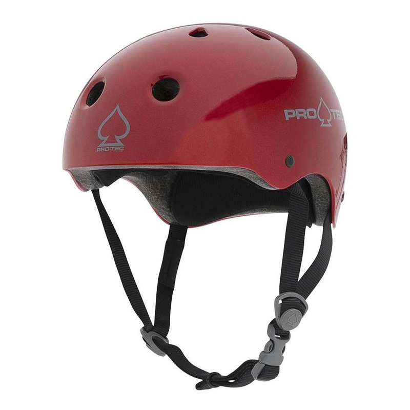Pro-Tec Helmet Classic Certified – Red Metal Flake Adult XS