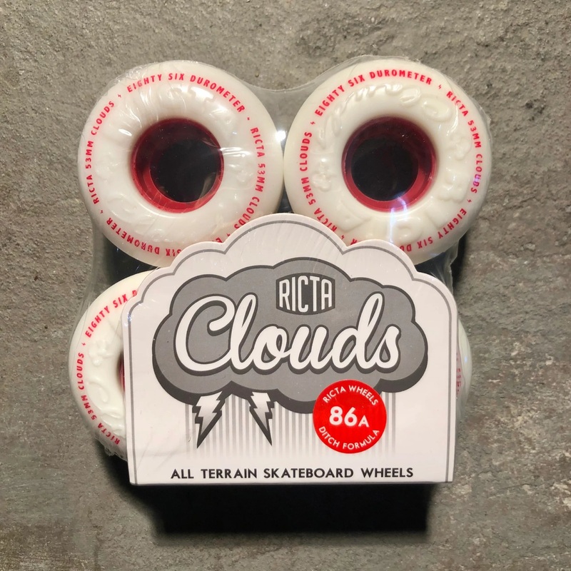 Ricta Wheels – Clouds 86a – Red / White 53mm