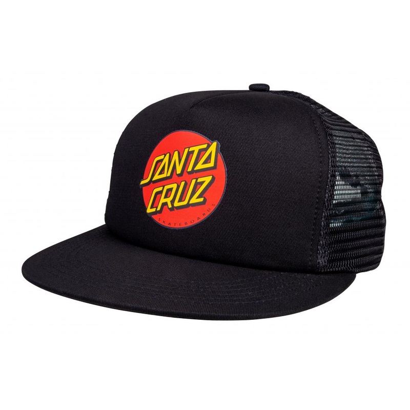 Santa Cruz Classic Dot Mesh Cap – Black/Black